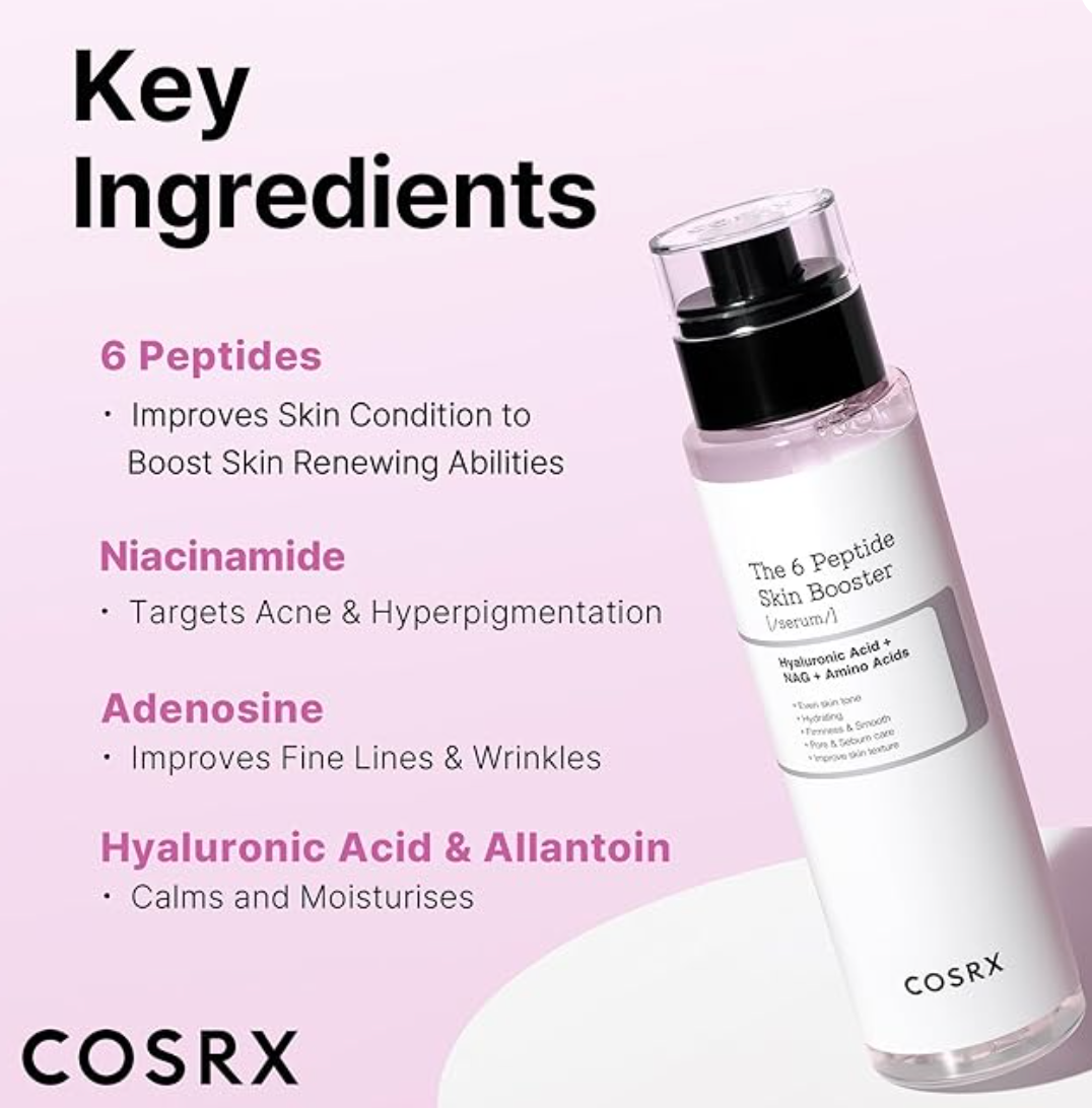 COSRX 6X Peptide Collagen Booster Toner Serum