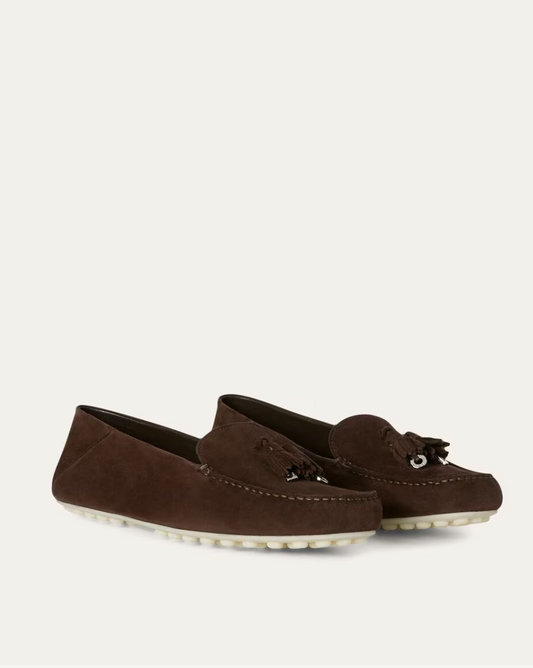 Dot Sole Walk Loafers -  Chocolate