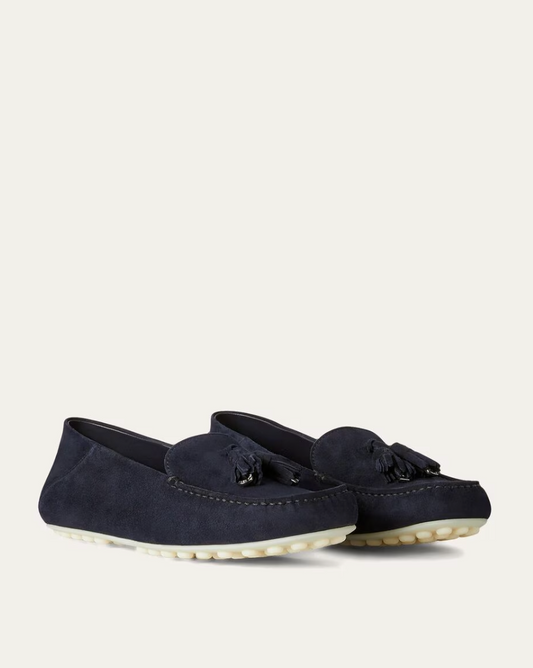 Dot Sole Walk Loafers -  Navy Blue