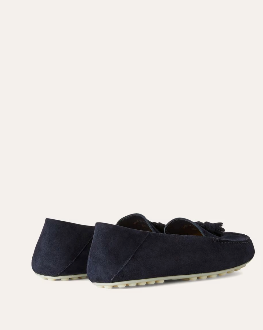 Dot Sole Walk Loafers -  Navy Blue