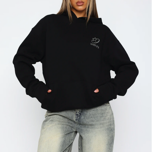 Always Shining Oversized Hoodie Black