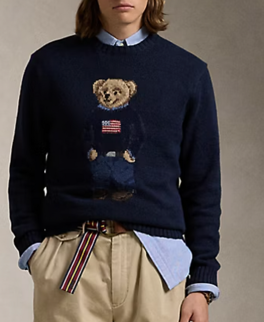 Polo Bear Cotton-Linen Sweater