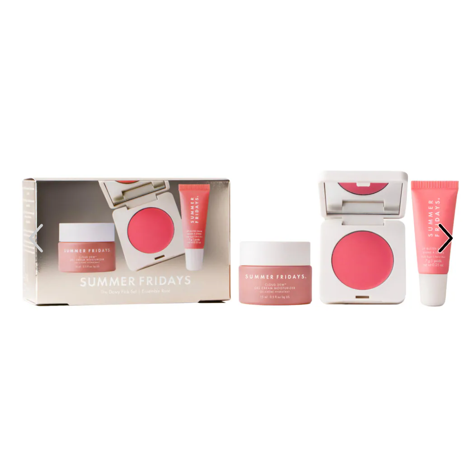 Summer Fridays  The Dewy Pink Set with mini Lip Butter Balm in Pink Sugar