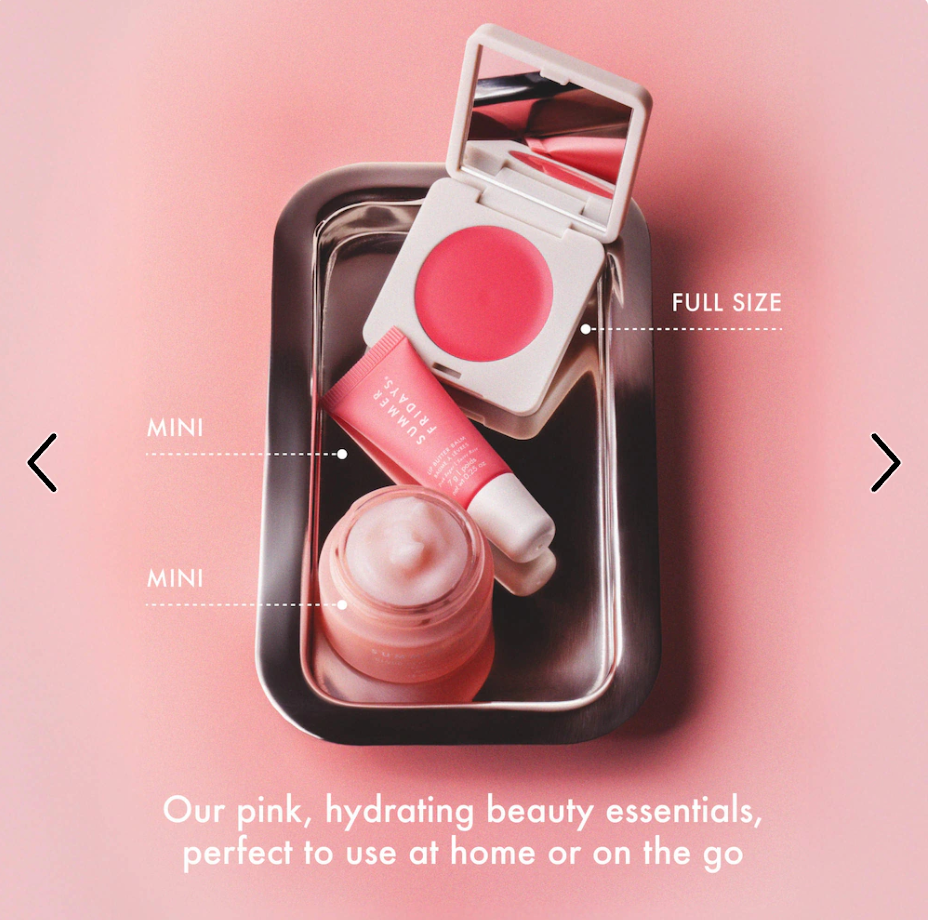Summer Fridays  The Dewy Pink Set with mini Lip Butter Balm in Pink Sugar