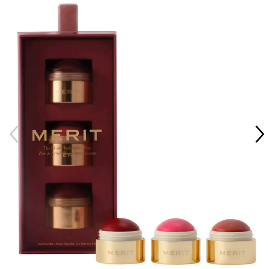 MERIT  The Mini Flush Blush Balm Trio