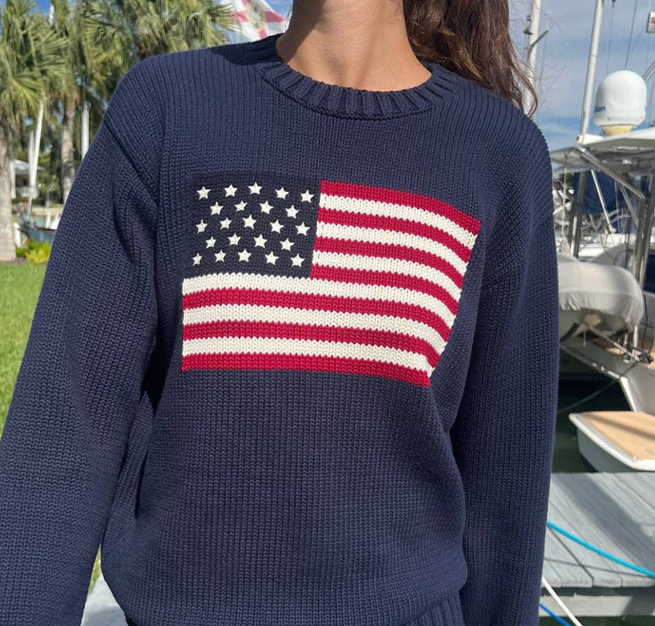 NICO AMERICAN FLAG SWEATER