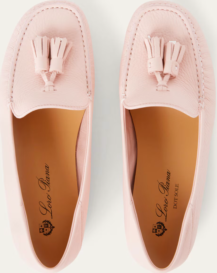 Dot Sole Walk Loafers -  Plum Flower