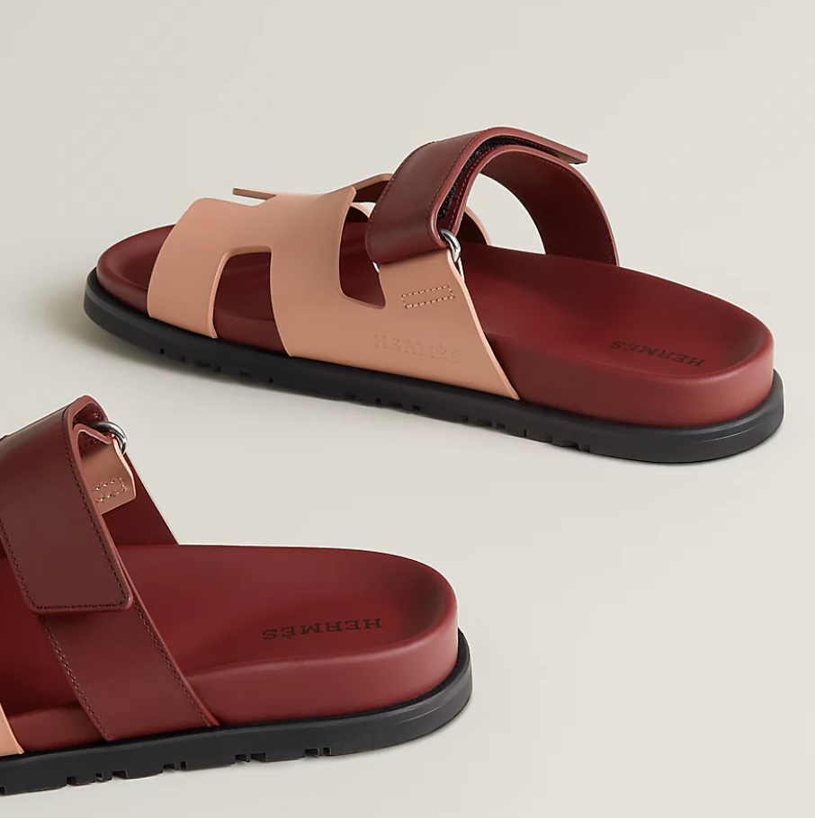 Chypre sandal - beige perlino / rouge H